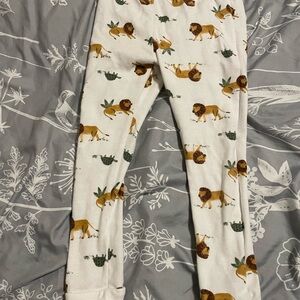 Carter's - Boys 4T White Pajama Bottoms with Lion Print